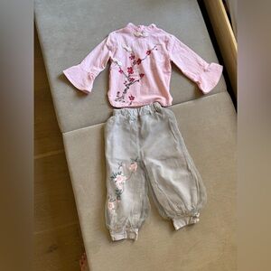 Chinese toddler girl outfit Chinese style outfit size 4T/110cm旗袍 中式
